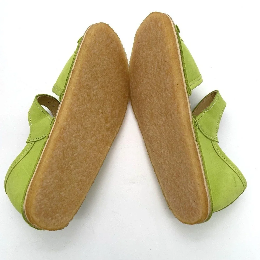 Bear Feet SAN PLM Lime Green Kids Leather Buckle Sandal Shoes Size 11 DSWB